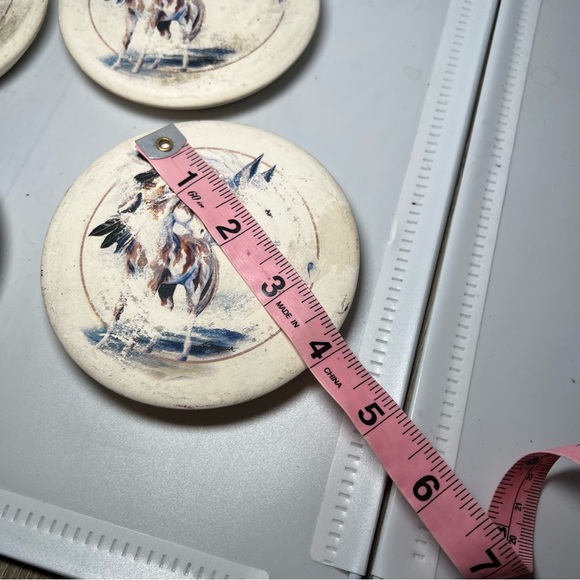 Sandstone Creations Coasters Horses Set of 4 Non-Slip Protective Backing VTG - Picture 6 of 6